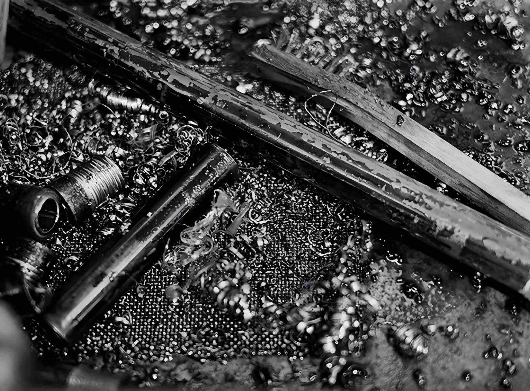 Débris de travail des métaux